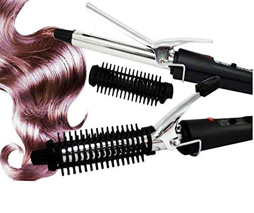 Sleek black curling iron with barrel for easy styling. Sleek black curling iron with barrel for easy styling.